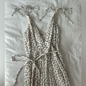 Abercrombie white and blue jumpsuit, size small!